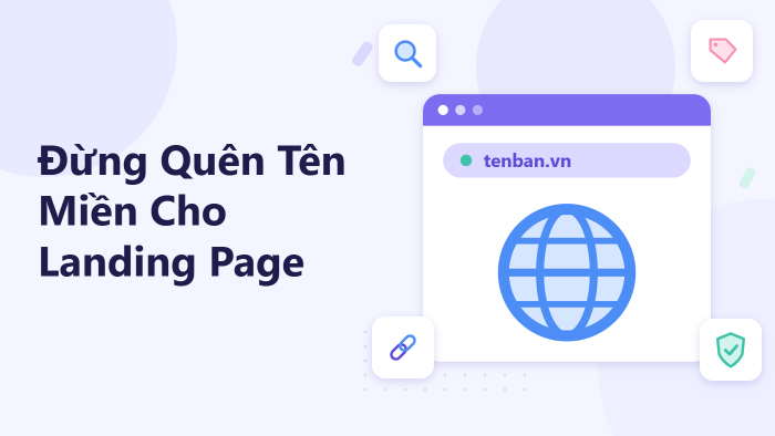 Đừng quên tên miền cho landing page