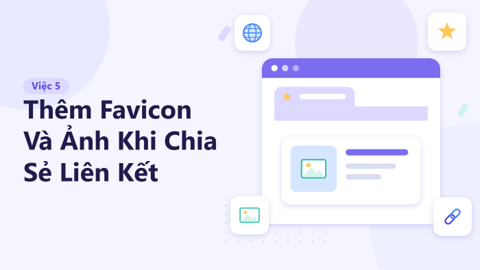 Thêm favicon và ảnh khi chia sẻ liên kết