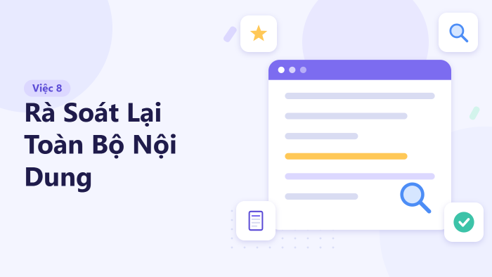 Rà soát lại toàn bộ nội dung