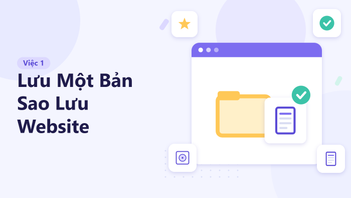 Lưu một bản sao lưu website