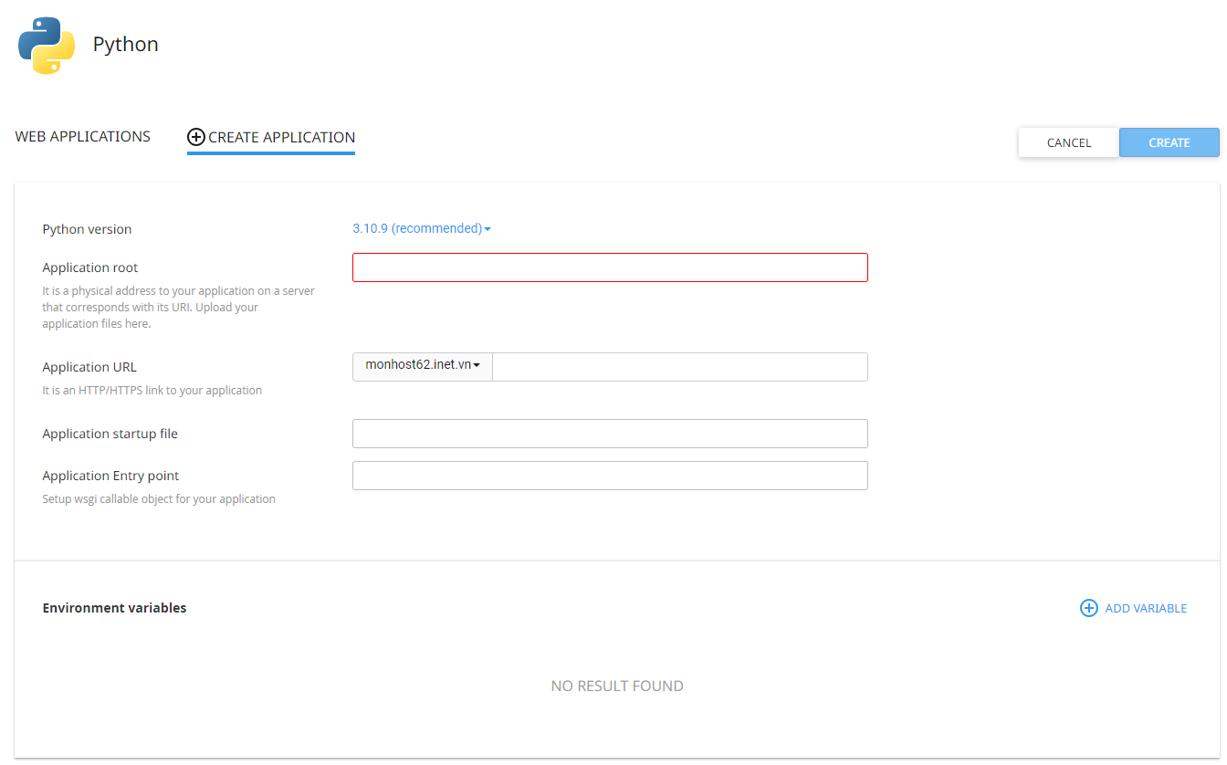 Hướng dẫn cài đặt Python App trên cPanel Hosting