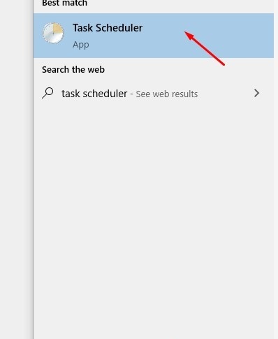 Tìm kiếm Task Scheduler