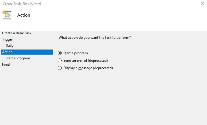 Start a Program