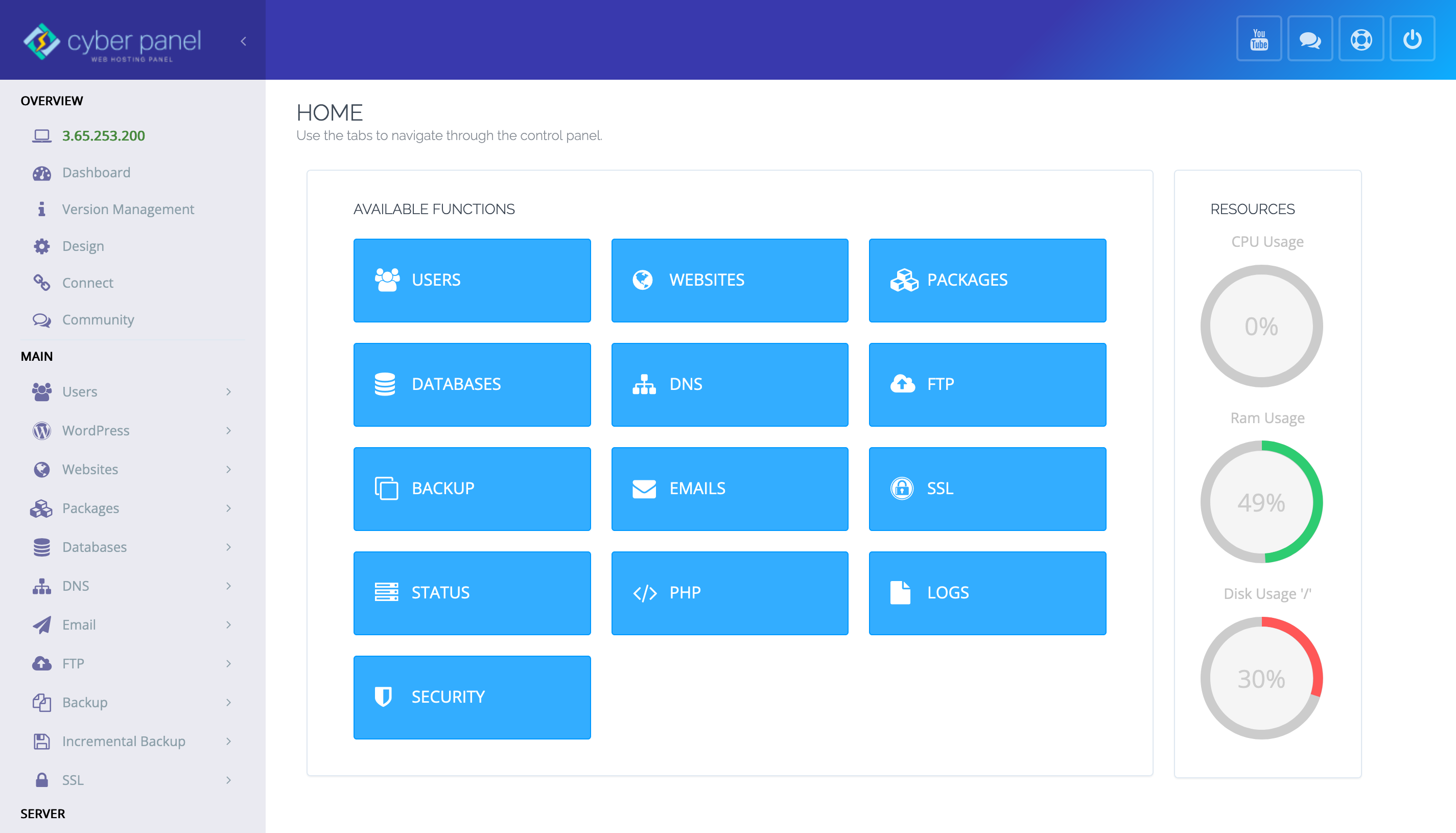 CyberPanel là gì? Các chức năng của CyberPanel