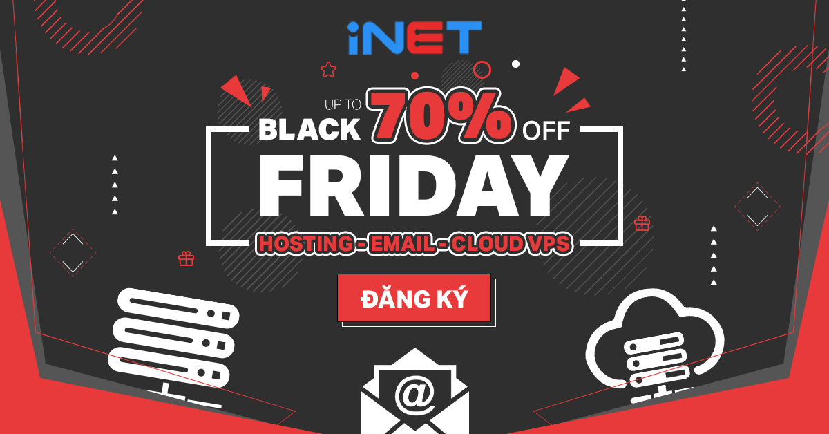 Khuyến mãi tên miền Black Friday